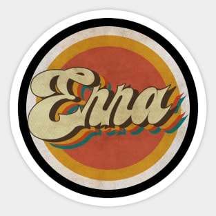 circle vintage Erra Sticker